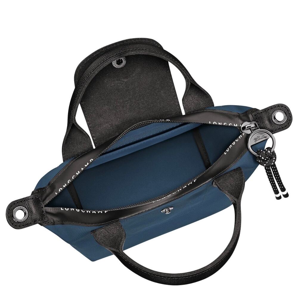 Longchamp Le Pliage Xtra XS Navy Crossbody Bag NWT Nylon Leather Trim NWT - Picture 6 of 9